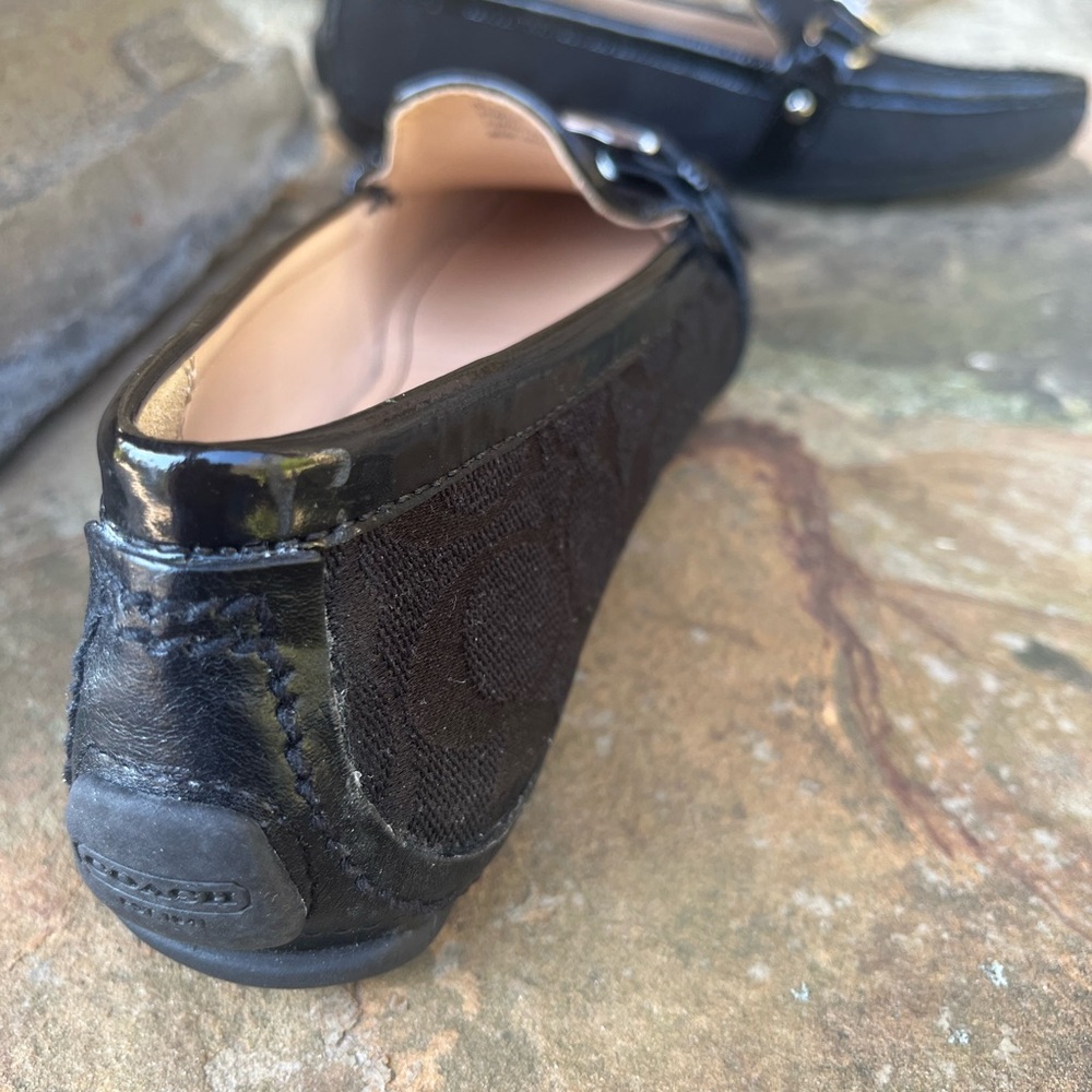 VINTAGE…Coach Black Signature Canvas Horsebit Loafers/NEVER WORN in ORIGINAL BOX - Picture 14 of 17